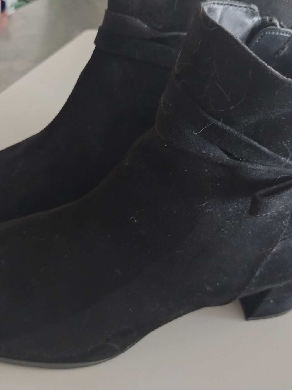 Impo Black Suede Ankle Boots